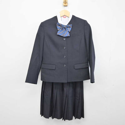 【中古】岩手県 種市中学校 女子制服 5点 (ブレザー・ベスト・シャツ・スカート) sf042524