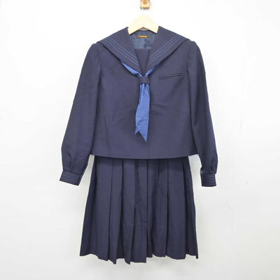 【中古】群馬県 塚沢中学校 女子制服 3点 (セーラー服・スカート) sf042526