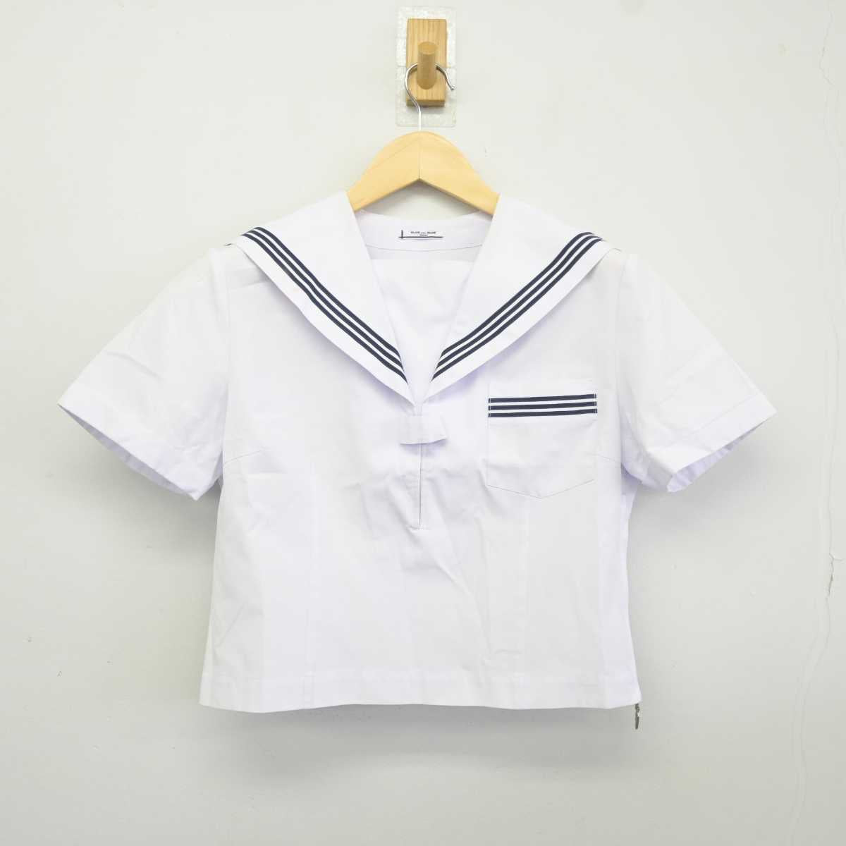 【中古】群馬県 塚沢中学校 女子制服 2点 (セーラー服・スカート) sf042527