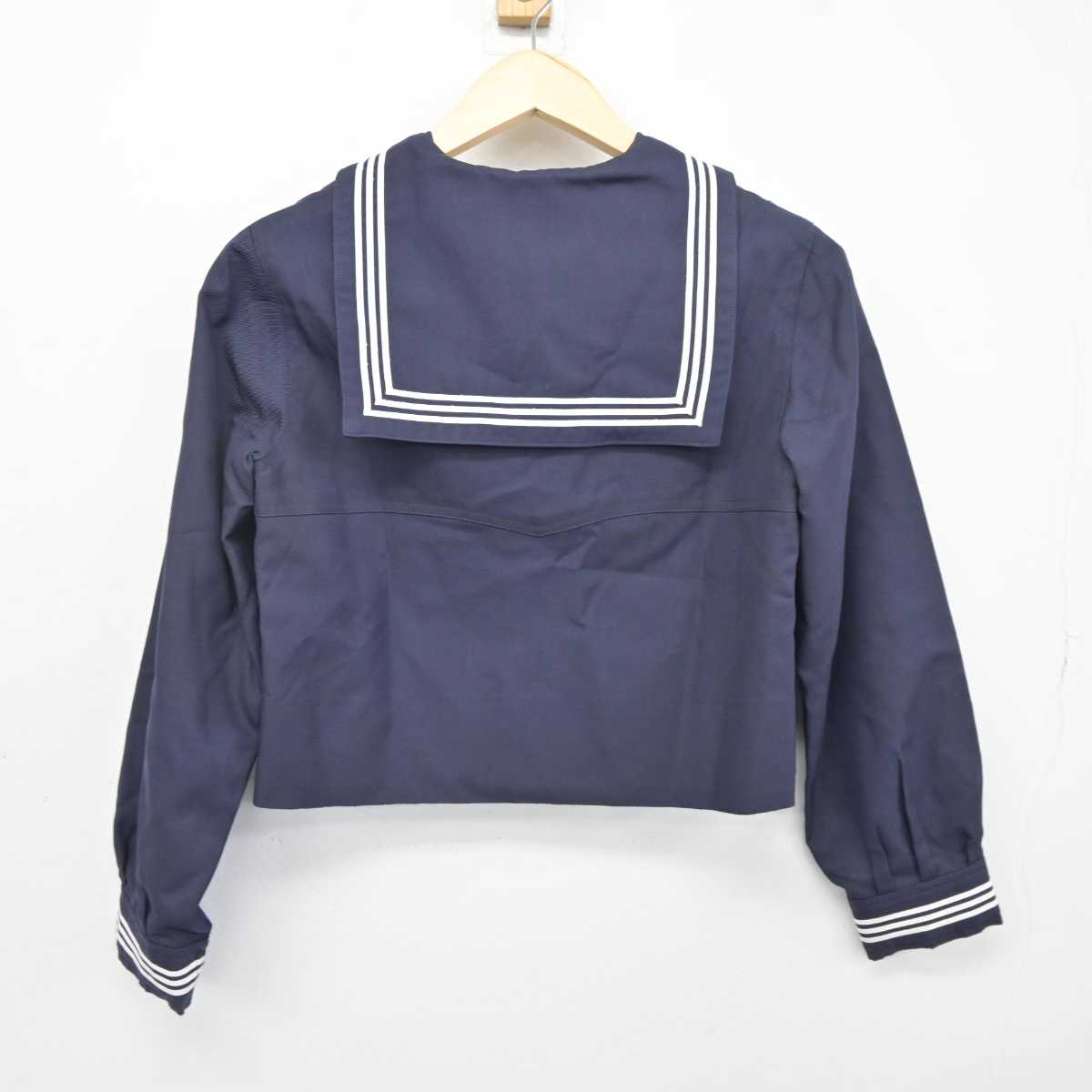 【中古】神奈川県 森村学園高等部 女子制服 2点 (セーラー服・スカート) sf042539