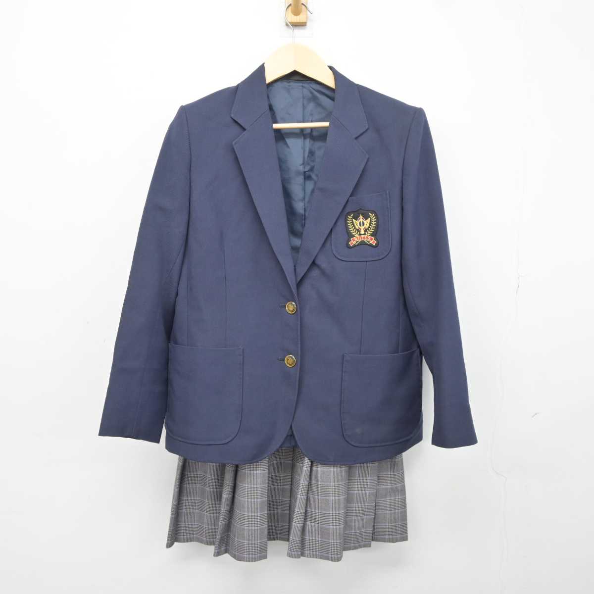 【中古】新潟県 新津第五中学校 女子制服 3点 (ブレザー・スカート) sf042543