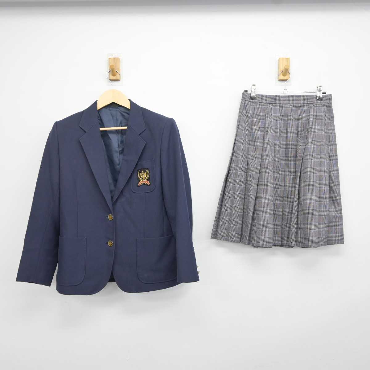 【中古】新潟県 新津第五中学校 女子制服 3点 (ブレザー・スカート) sf042543