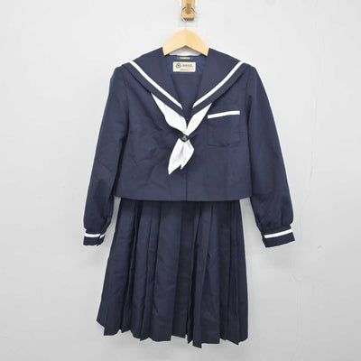 【中古】静岡県 浜松開成中学校 女子制服 4点 (セーラー服・スカート) sf042547