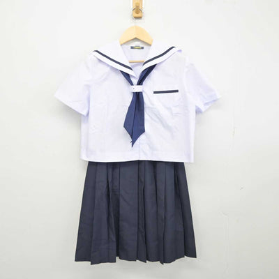 【中古】静岡県 浜松開成中学校 女子制服 4点 (セーラー服・スカート) sf042549