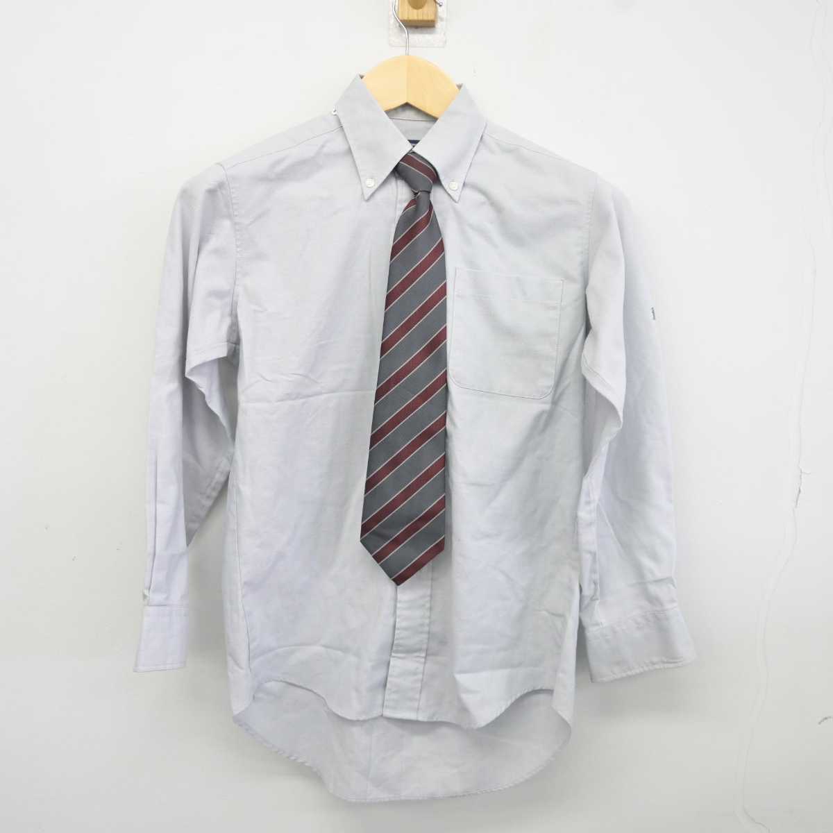 【中古】千葉県 浦和実業学園中学校 男子制服 4点 (ブレザー・シャツ・ズボン) sf042553