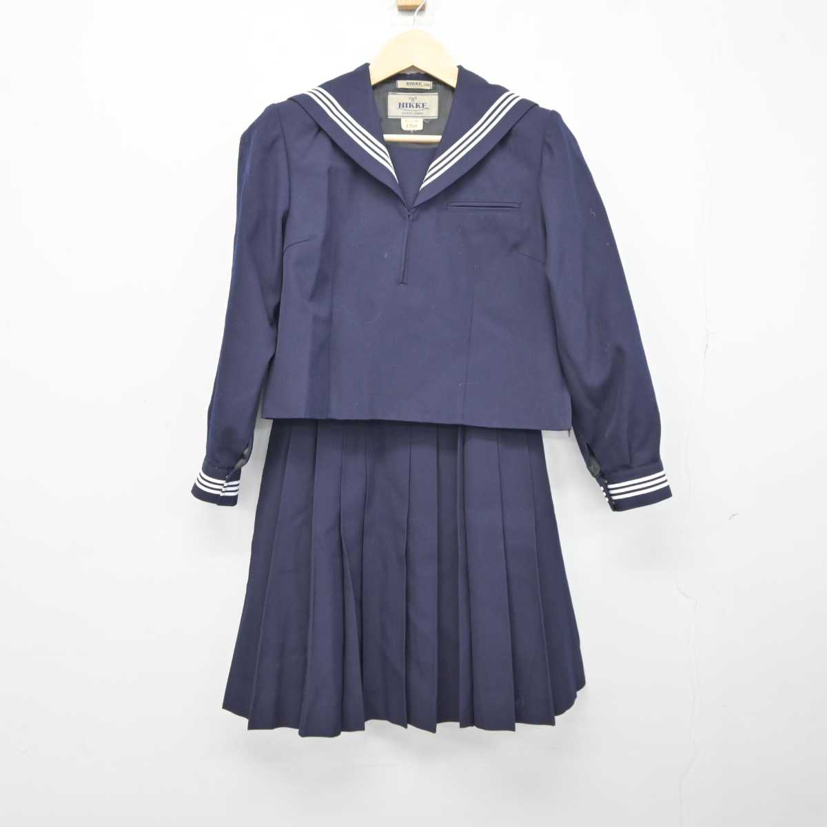 【中古】埼玉県 松山女子高等学校 女子制服 2点 (セーラー服・スカート) sf042574