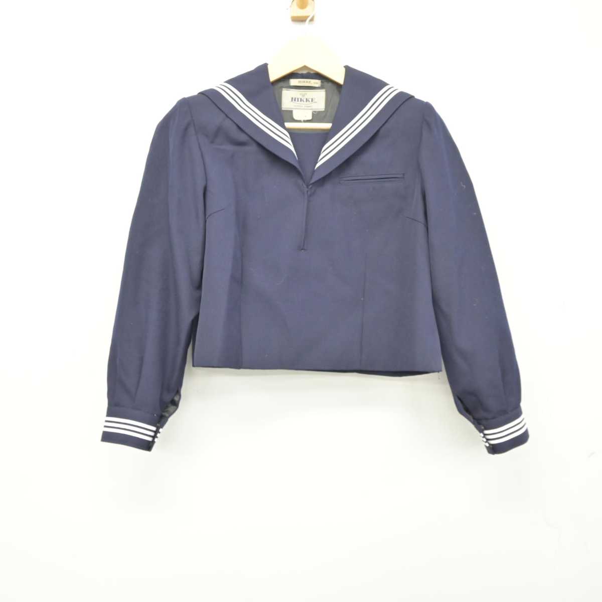 【中古】埼玉県 松山女子高等学校 女子制服 2点 (セーラー服・スカート) sf042574