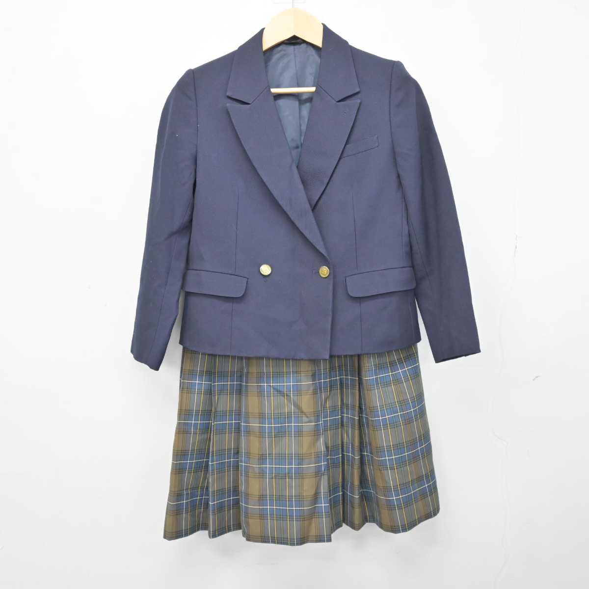 【中古】北海道 札幌市立平岡中学校 女子制服 3点 (ブレザー・ベスト・スカート) sf042584