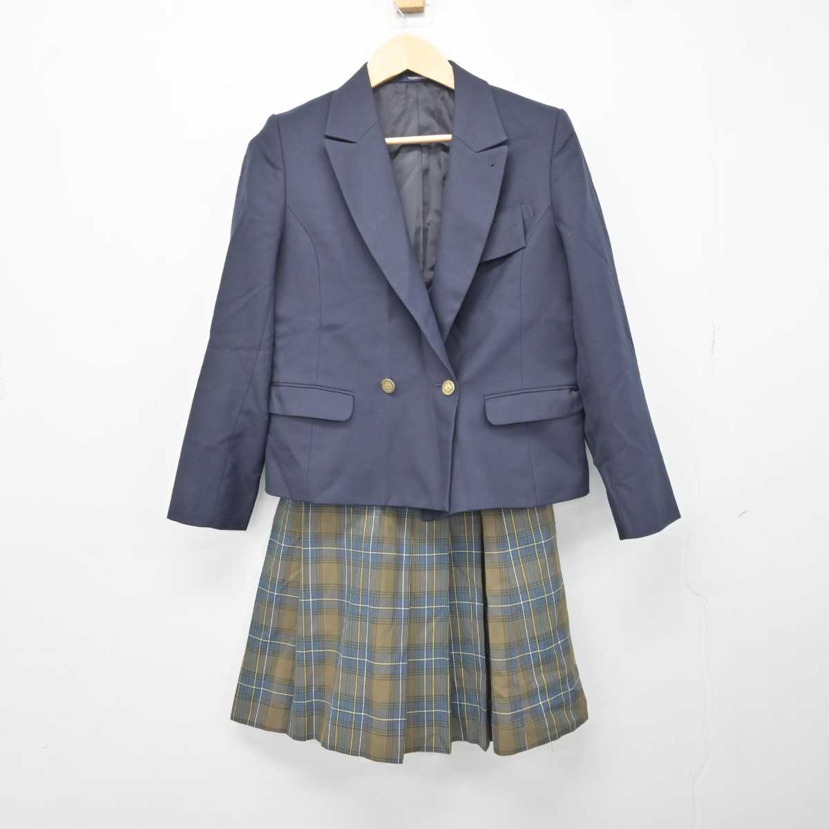 【中古】北海道 札幌市立平岡中学校 女子制服 3点 (ブレザー・ベスト・スカート) sf042585