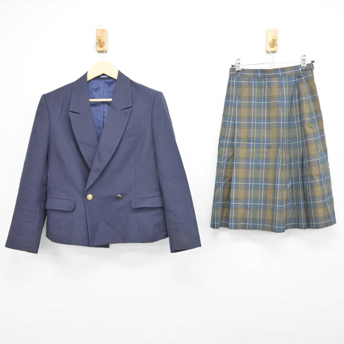 【中古】北海道 札幌市立平岡中学校 女子制服 2点 (ブレザー・スカート) sf042586