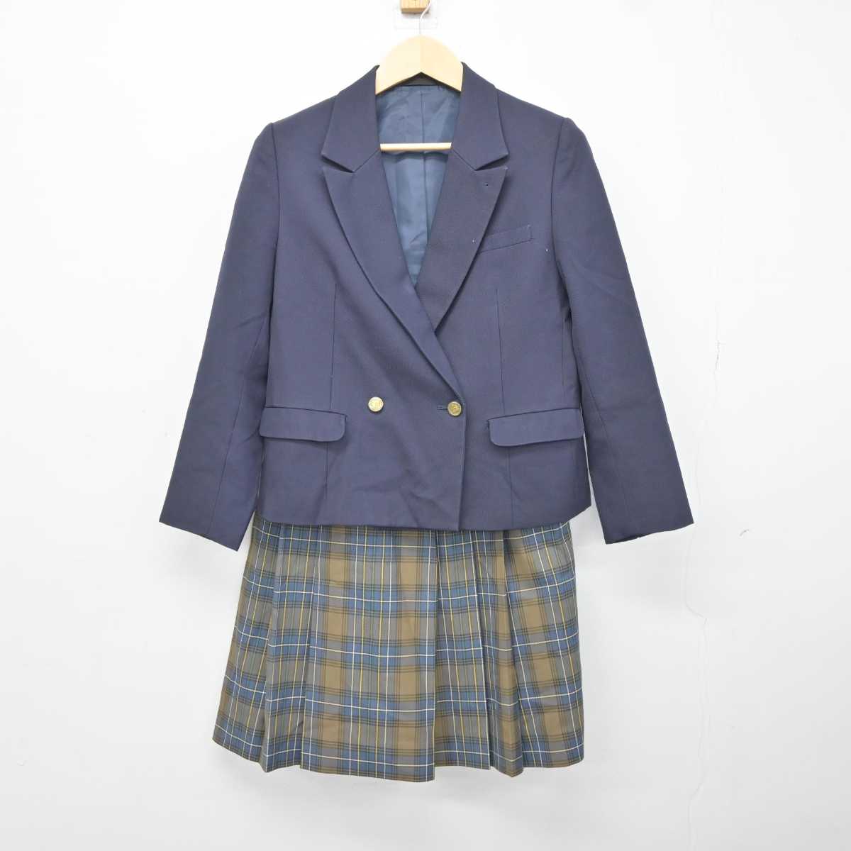 【中古】北海道 札幌市立平岡中学校 女子制服 2点 (ブレザー・スカート) sf042587