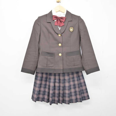 【中古】宮城県 聖ドミニコ学院中学校高等学校 女子制服 5点 (ブレザー・ニット・シャツ・スカート) sf042591