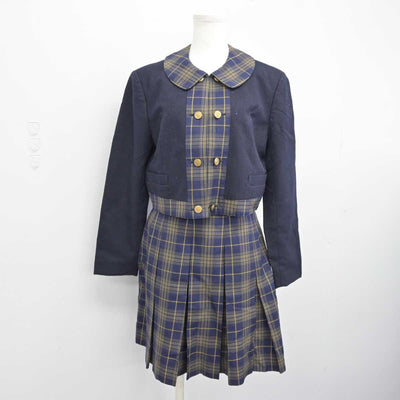 【中古】福岡県 福岡女子高等学校 女子制服 3点 (ブレザー・ワンピース・スカート) sf042597