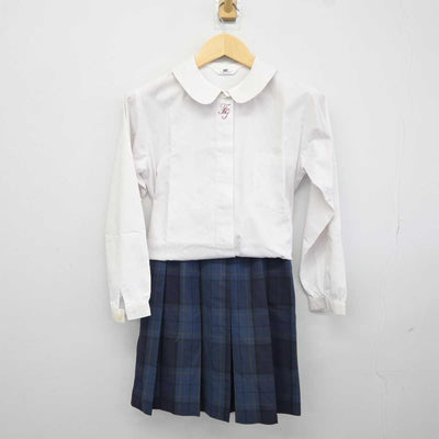 【中古】福岡県 福岡女子高等学校 女子制服 2点 (シャツ・スカート) sf042598