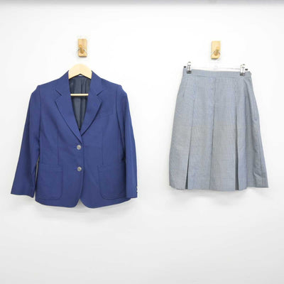 【中古】千葉県 山王中学校 女子制服 3点 (ブレザー・スカート・スカート) sf042605