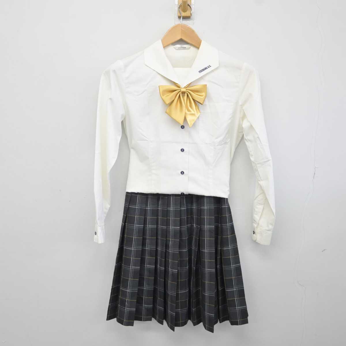 【中古】神奈川県 横浜高等学校 女子制服 4点 (ブレザー・シャツ・スカート) sf042615