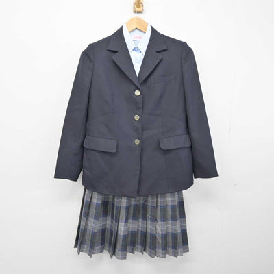 【中古】新潟県 燕中等教育学校 女子制服 3点 (ブレザー・シャツ・スカート) sf042627