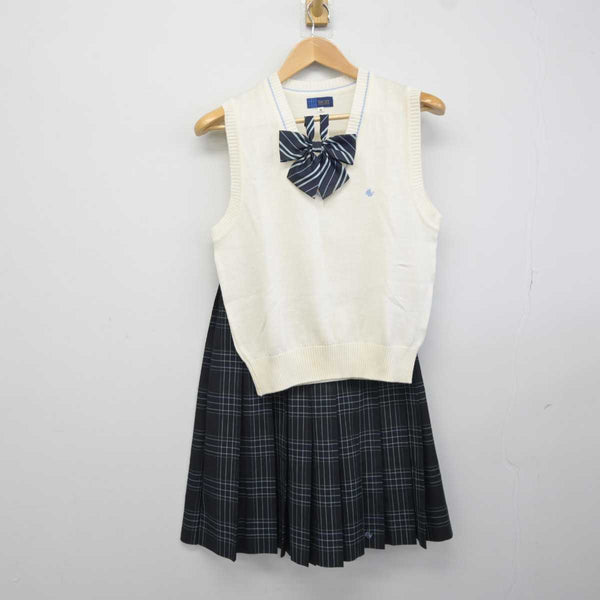 【中古】東京都 小山中学校 女子制服 3点 (ニットベスト・スカート) sf042633 | 中古制服通販パレイド