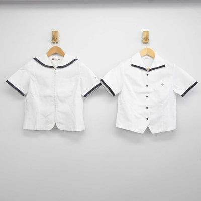 【中古】長崎県 鎮西学院高等学校 女子制服 2点 (セーラー服・シャツ) sf042636