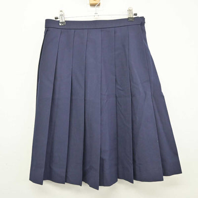 【中古】広島県 安田女子中学高等学校 女子制服 3点 (ニット・スカート) sf042640