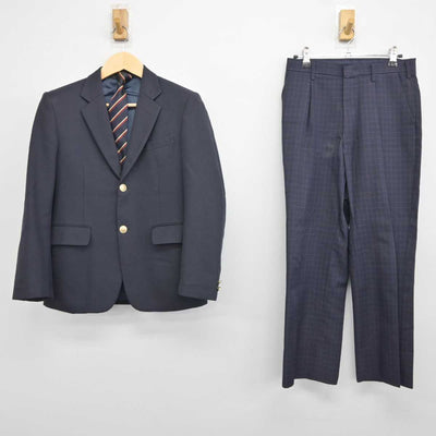 【中古】東京都 東村山第三中学校 男子制服 3点 (ブレザー・ズボン) sf042651