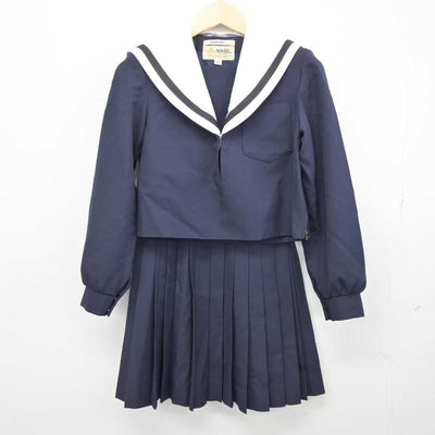 【中古】愛知県 名古屋西高等学校 女子制服 2点 (セーラー服・スカート) sf042653