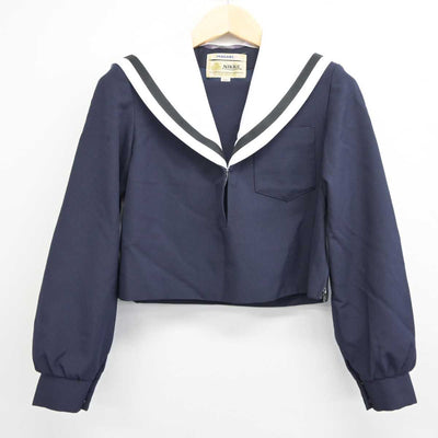 【中古】愛知県 名古屋西高等学校 女子制服 2点 (セーラー服・スカート) sf042653