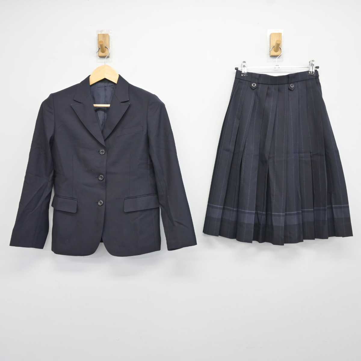 【中古】北海道 北海道大麻高等学校 女子制服 2点 (ブレザー・スカート) sf042672