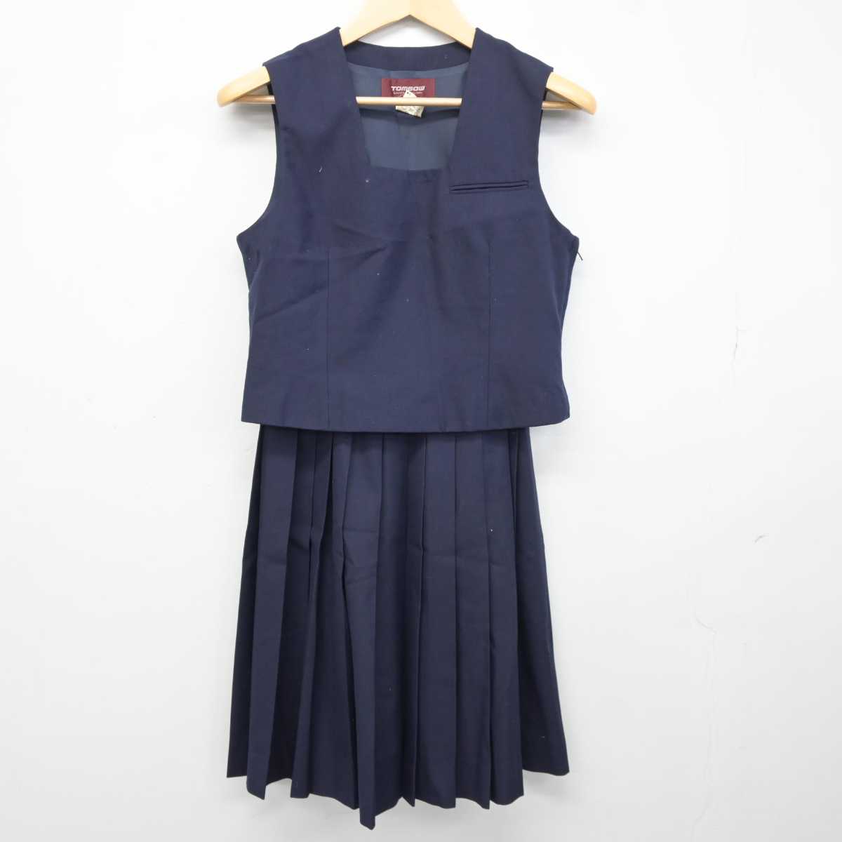 【中古】北海道 広葉中学校 女子制服 3点 (ブレザー・ベスト・スカート) sf042675