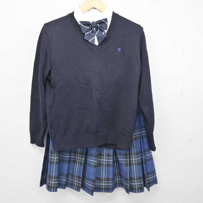 【中古】北海道 東海大学付属札幌高等学校 女子制服 5点 (ブレザー・ニット・シャツ・スカート) sf042678