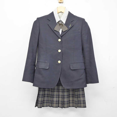 【中古】福島県 湯本高等学校 女子制服 5点 (ブレザー・シャツ・スカート) sf042681