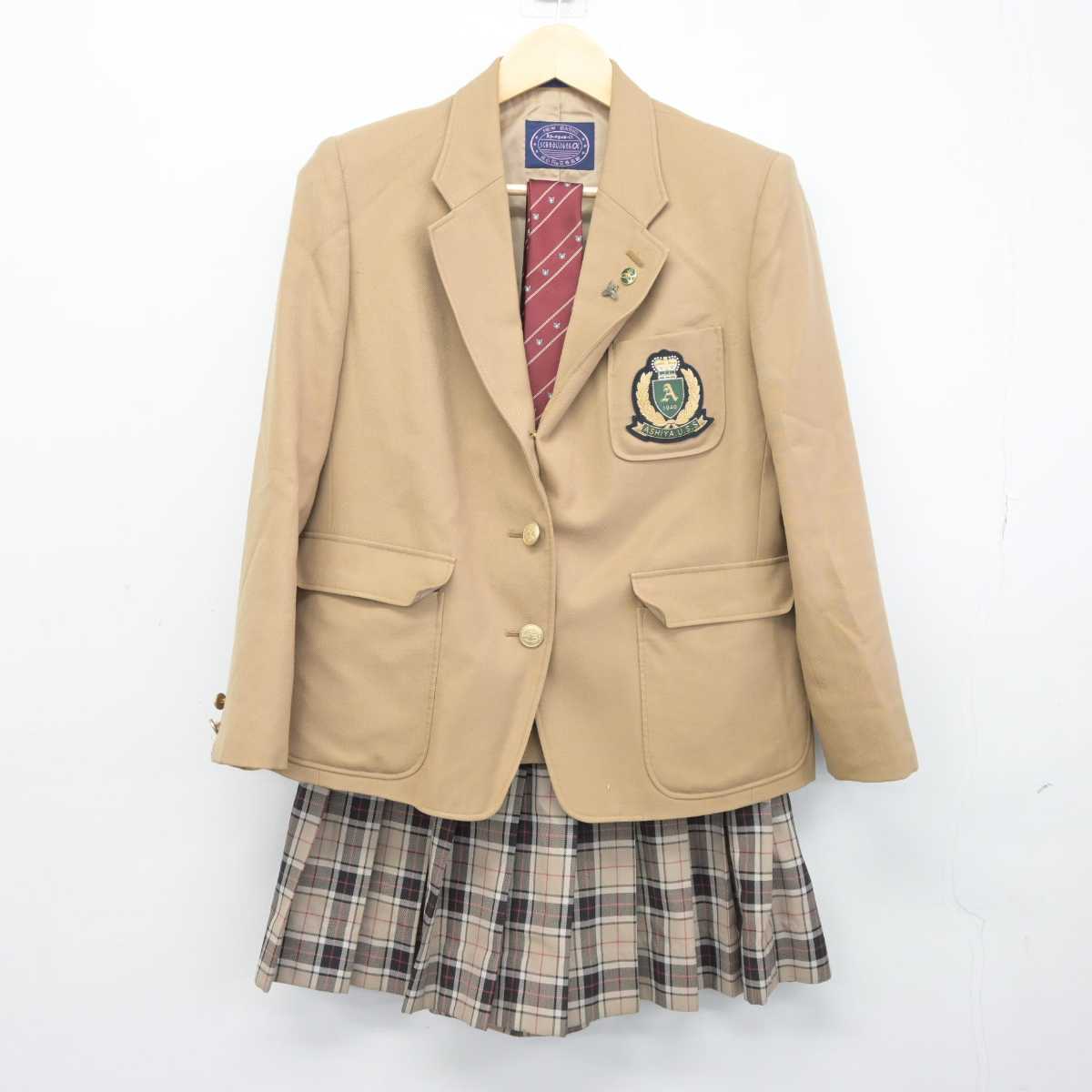 【中古】兵庫県 芦屋高等学校 女子制服 5点 (ブレザー・スカート) sf042682