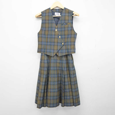 【中古】北海道 平岡中学校 女子制服 2点 (ベスト・スカート) sf042687