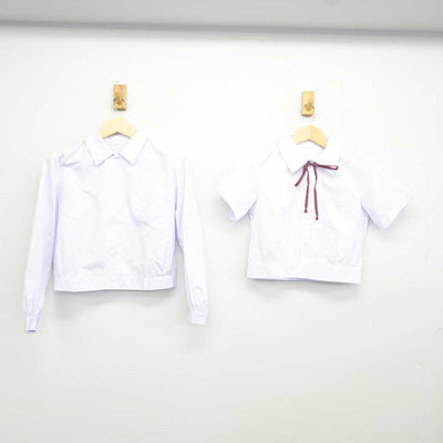 【中古】大阪府 深井中学校 女子制服 4点 (シャツ・シャツ・スカート) sf042693