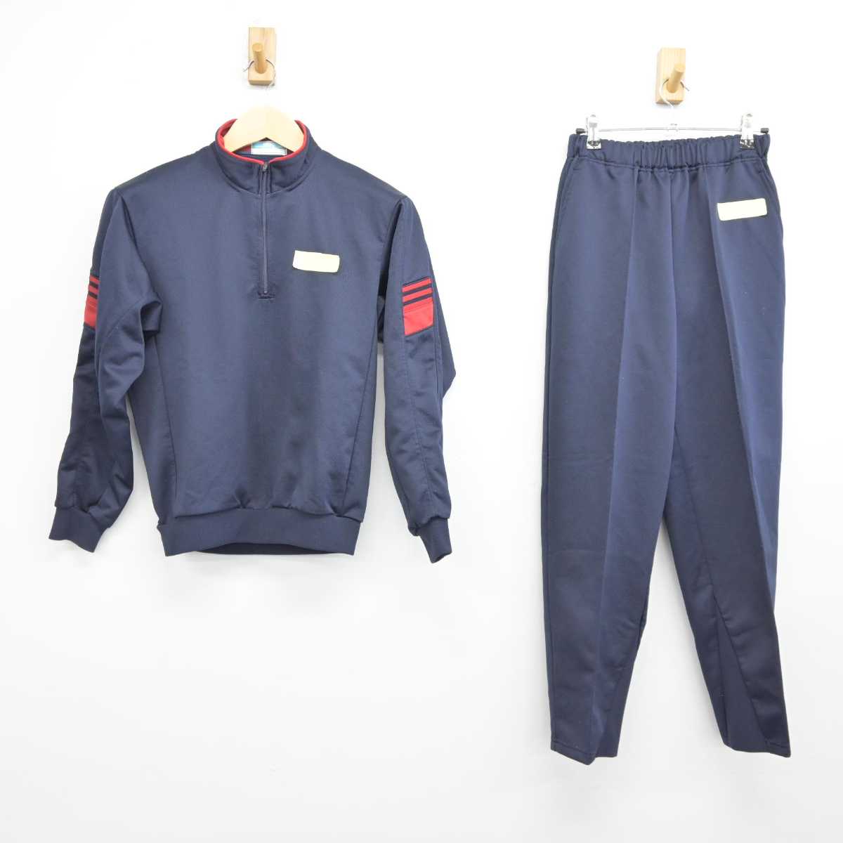 【中古】長崎県 長崎女子高等学校 女子制服 2点 (ジャージ 上・ジャージ 下) sf042696