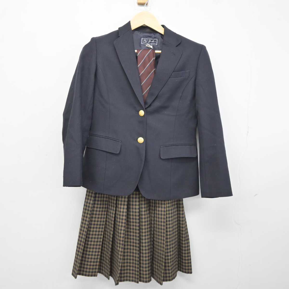 【中古】大阪府 茨木西高等学校 女子制服 4点 (ブレザー・スカート) sf042704