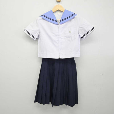 【中古】大阪府 片山中学校 女子制服 4点 (セーラー服・セーラー服・スカート) sf042705