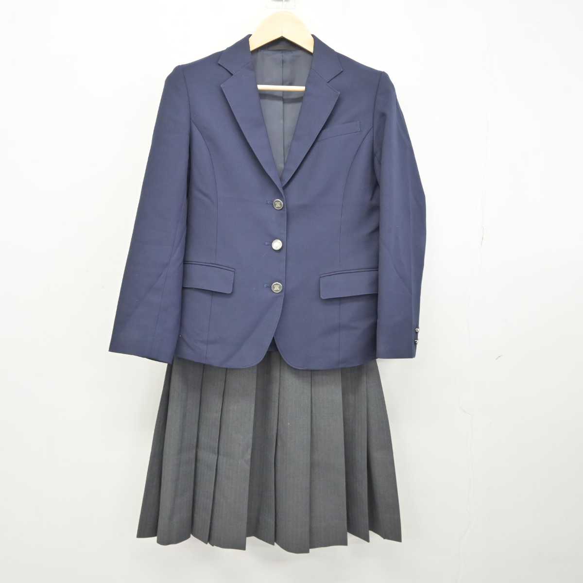 【中古】岐阜県 可児高等学校 女子制服 3点 (ブレザー・スカート) sf042713