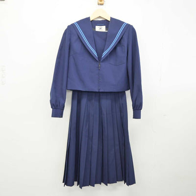 【中古】岐阜県 広陵中学校 女子制服 2点 (セーラー服・スカート) sf042715