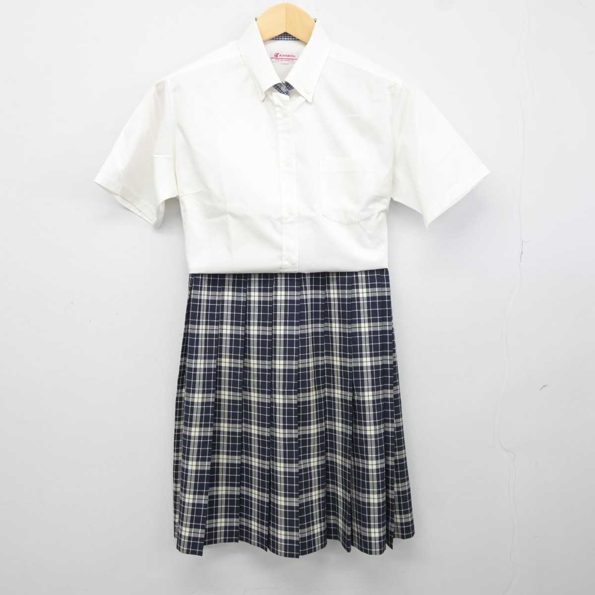 【中古】三重県 津田学園高等学校 女子制服 2点 (シャツ・スカート) sf042719