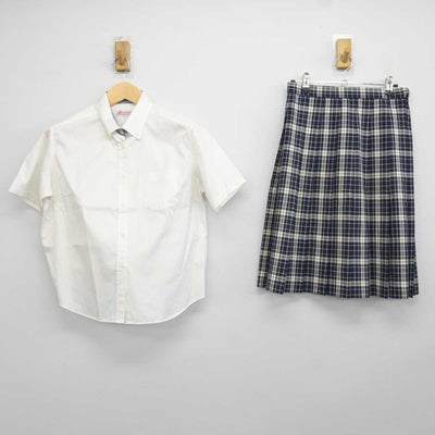 【中古】三重県 津田学園高等学校 女子制服 2点 (シャツ・スカート) sf042719