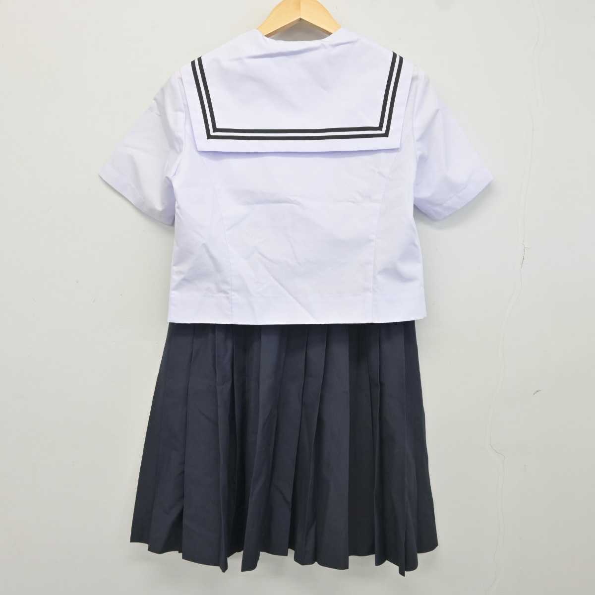 【中古】大阪府 大府南中学校 女子制服 2点 (セーラー服・スカート) sf042722