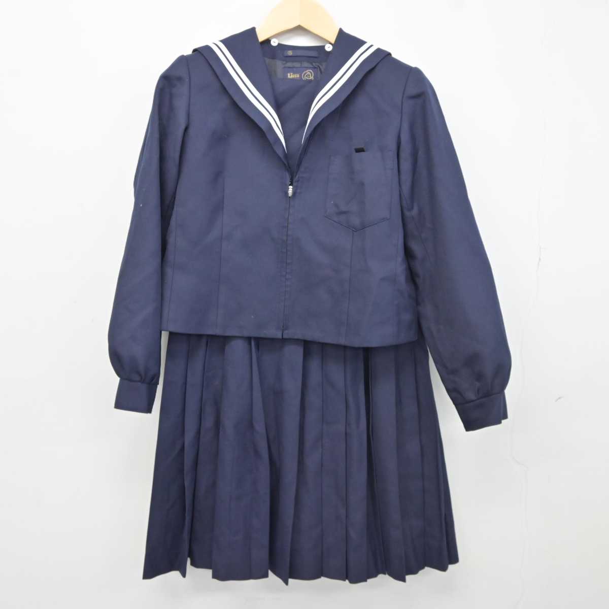 【中古】大阪府 大府南中学校 女子制服 2点 (セーラー服・スカート) sf042723