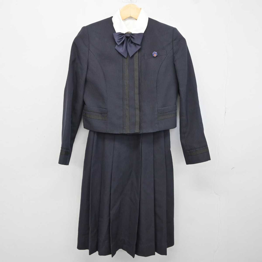 【中古】栃木県 佐野東高等学校 女子制服 4点 (ブレザー・シャツ・ジャンパースカート) sf042730