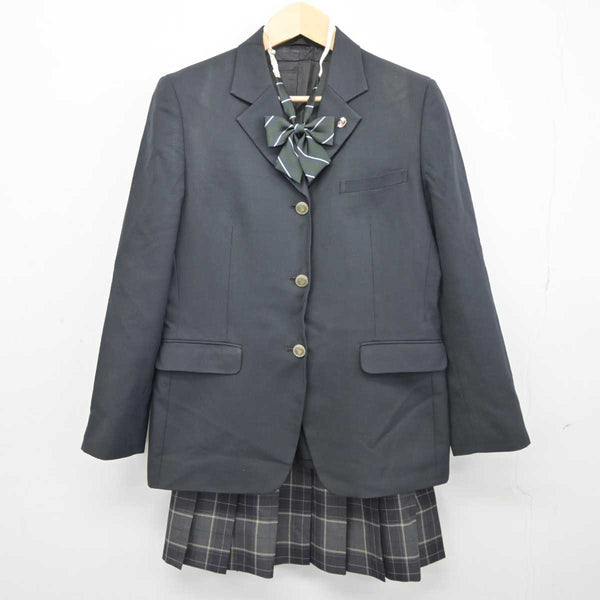 ブレザー制服 中古制服】千葉県 小金高等学校 女子制服 4点（ブレザー・ニット