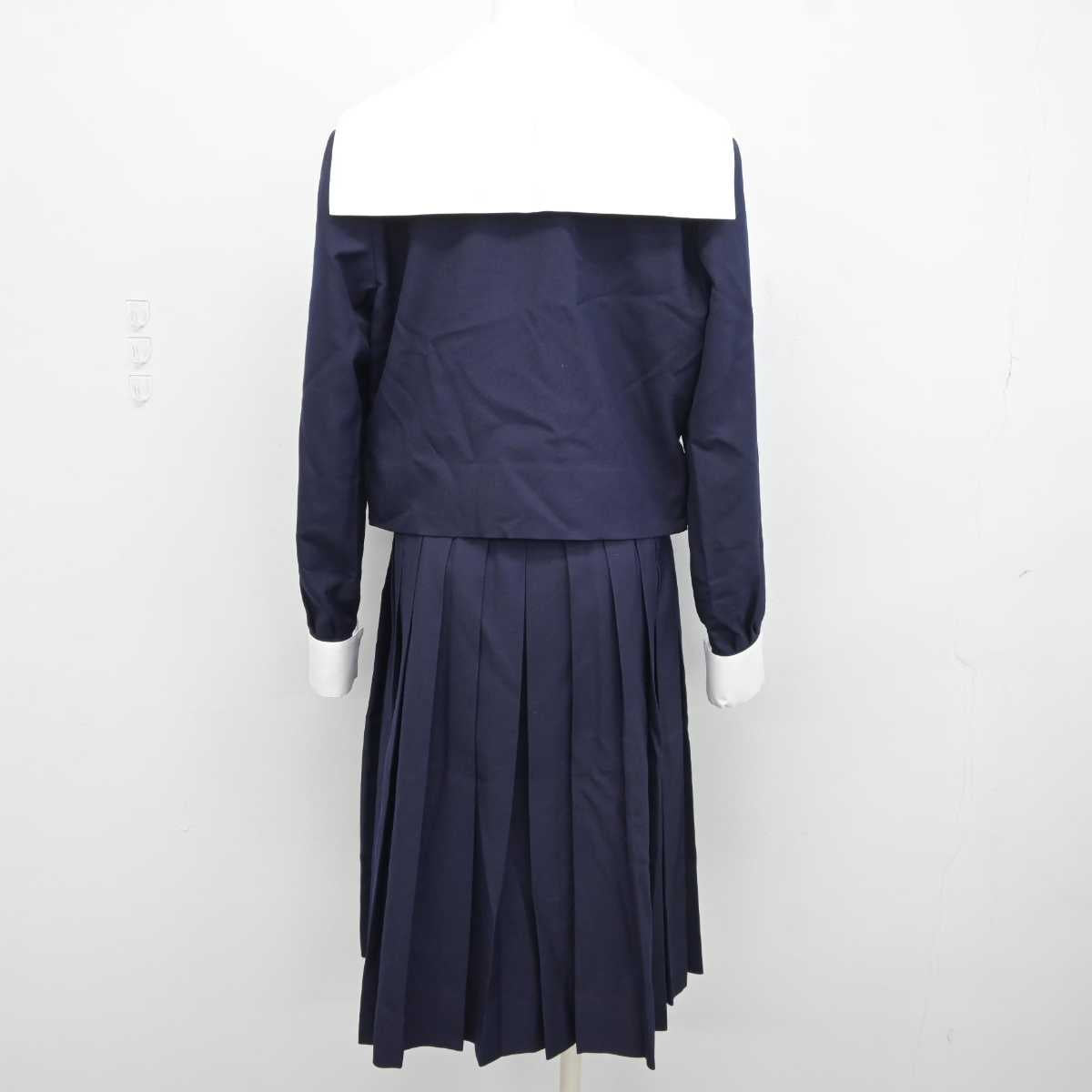 【中古】静岡県 静岡英和女学院高等学校 女子制服 3点 (セーラー服・スカート) sf042735