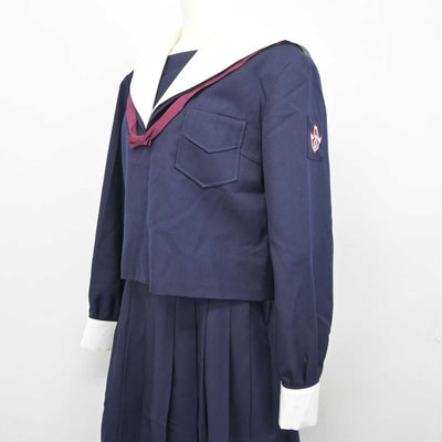 【中古】静岡県 静岡英和女学院高等学校 女子制服 3点 (セーラー服・スカート) sf042735