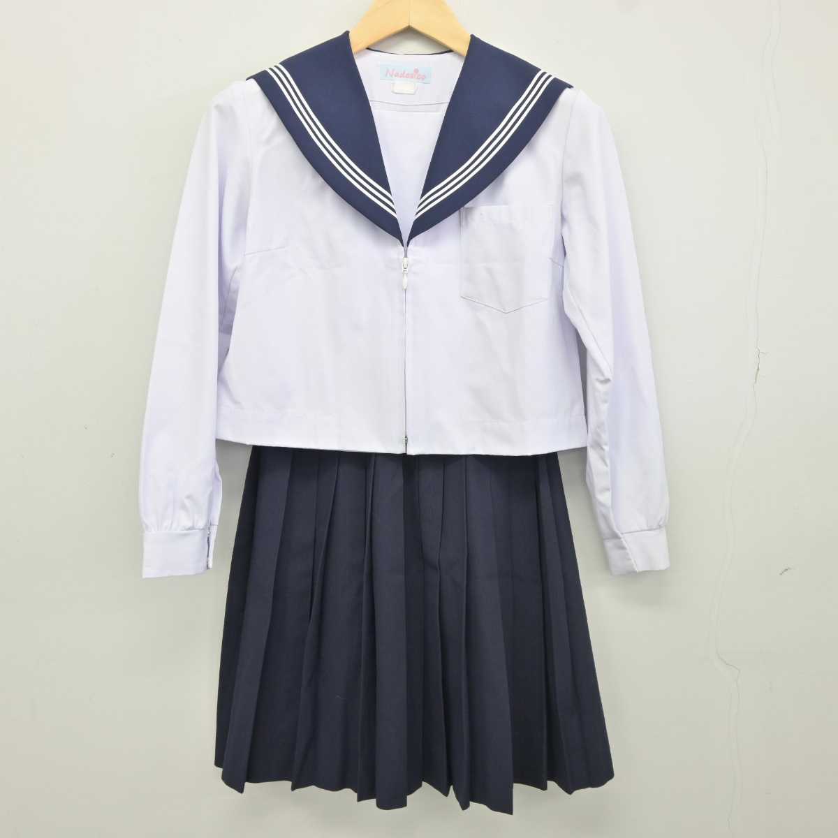 【中古】愛知県 成岩中学校 女子制服 2点 (セーラー服・スカート) sf042746