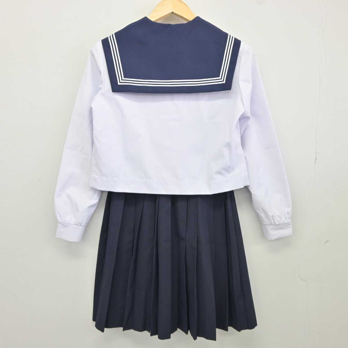 【中古】愛知県 成岩中学校 女子制服 2点 (セーラー服・スカート) sf042746