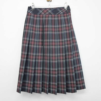 【中古】大阪府 大阪高等学校 女子制服 4点 (ニットベスト・シャツ・シャツ・スカート) sf042754